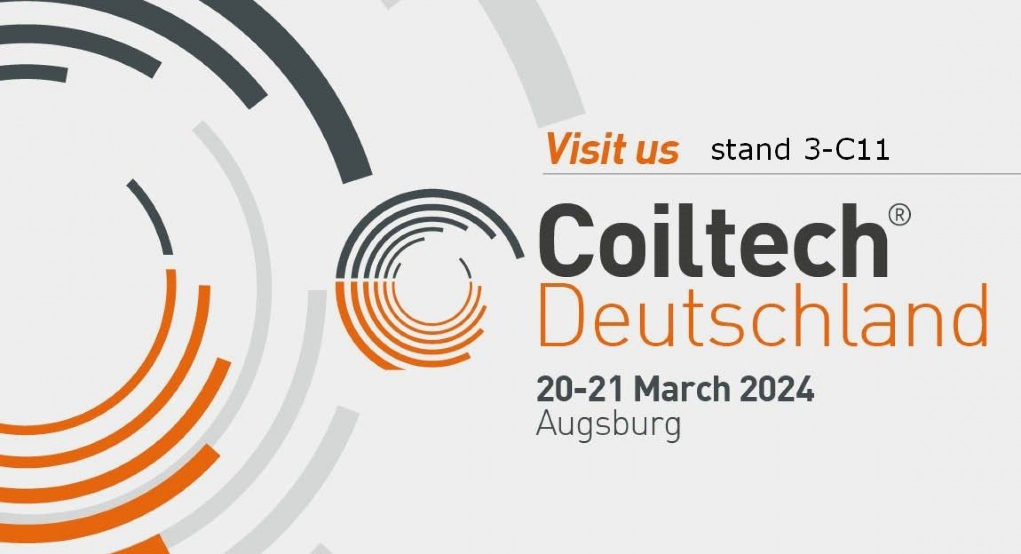 Visit us at Coiltech Deutschland 2024